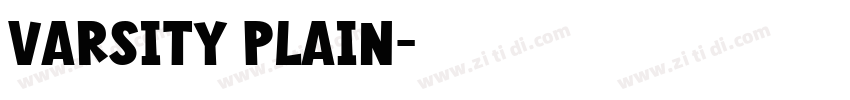 Varsity Plain字体转换